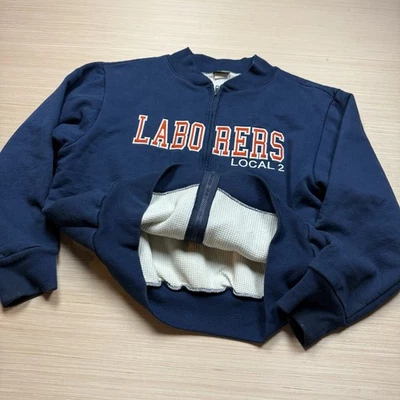 Sudadera De Colección Años 90 Camber Forrada Térmica XL Trabajadores Pesados Local 2 LiUNA Cremallera Foto 1 de 4