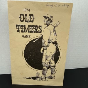 1974 Old Timers Game Program Atlanta Braves vs New York Mets Mickey Mantle Yogi - Picture 1 of 6