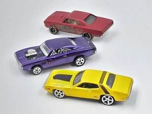 Hot Wheels Mopar '71 GTX '70 Road Runner & '60 Charger Lot of 3 Real Riders READ - Picture 1 of 9