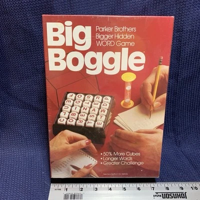 VTG PARKER BROTHERS BIG BOGGLE WORD GAME 1979 NEW SEALED Factory Wrap - Image 1 of 3