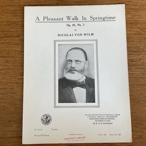 Pleasant Walk in Springtime~Progressive 400 Series~#403~Art Publication Society - Picture 1 of 4