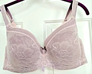 Neu ohne Etikett Damen-Balconette-BH Cacique 42D leicht gefüttert flieder modern Spitze - Bild 1 von 5