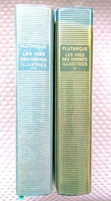 livres la pléiade Plutarque Les Vies Des Hommes Illustres Deux Volumes - Photo 1/4