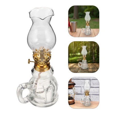 2 lampade a olio in , lanterne a cherosene, lampade a olio vintage per - Image 1 of 4