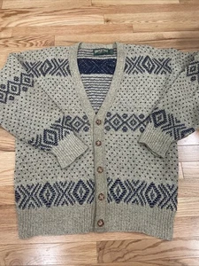 Men’s American Eagle Wool Grandpa Cardigan Sweater Size Large - Picture 1 of 9