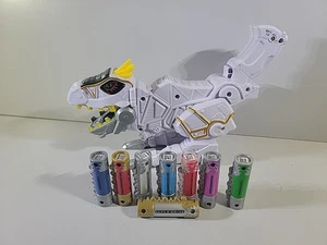 Power Rangers Super Dino Charge Morpher Edición Limitada Blanco T-Rex Blaster - Imagen 1 de 9