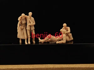3D Printed 1/72/48 Scale Resin WWII German 4 Soldiers Nurse Care Unpainted NO171 - Picture 1 of 4