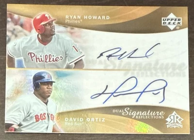 David ORTIZ Ryan HOWARD🔥2005 UD Reflections Gold Dual Signatures AUTO #RHDO💥 - Image 1 of 2