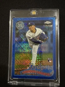 2024 Topps Update Yoshinobu Yamamoto RC 35th Anniversary 1989 Mojo Blue /150 - Picture 1 of 2