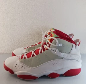 Air Jordan 6 Rings HARE White Red Basketball Shoes DD5077-105 Size 13 - Picture 1 of 11