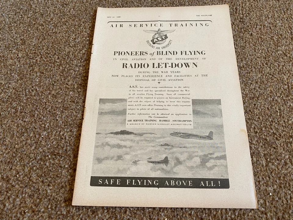 FABK21 ADVERT 11X8 AIR SERVICE TRAINING - BRITAIN'S AIR UNIVERSITY - Image 1 of 1