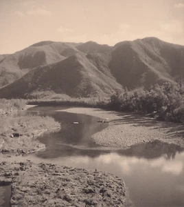 29x22 -NOUVELLE CALEDONIE 1949 - Rivière de la Côte Ouest - Attr. à Jean Morin** - Imagen 1 de 2