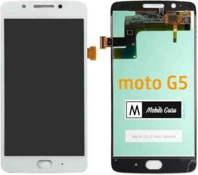 MOBILE GURU Für Motorola lcd Moto G5 Xt1670 XT1676 Display LCD Touchscreen, Weiß DE