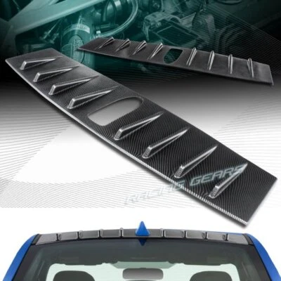 CARBON LOOK REAR ROOF SHARK FIN VORTEX SPOILER WING FIT 15-18 SUBARU WRX STI Foto 1 de 4