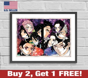 Demon Slayer Poster 18" x 24" Print Anime Kimetsu no Yaiba Wall Art Decor 7 - Picture 1 of 3