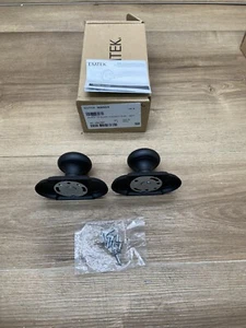 Emtek 8058PUS19 Providence Non-Turning Dummy Door Knob Set, Flat Black - Picture 1 of 4