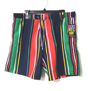 Short de bain doublé Surf Society pour homme Colorblock maillot de bain short XL - Photo 1/8