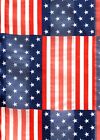 PATRIOTIC USA 4TH OF JULY RED WHITE AND BLUE 13 X58 SCARF