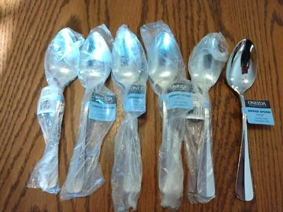 (6) Oneida SAVOR Stainless Flatware Pattern 6 Dinner SPOONS brand new - Image 1 of 4