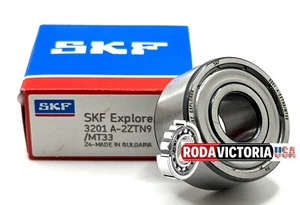 SKF 3201 A 2ZTN9/MT33 ANGULAR CONTACT BEARING, METAL SHIELDED 12x32x15.9mm - Picture 1 of 4