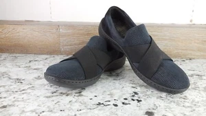 Born Women's Banshee Slip-On Shoe, Black, Size 8 M US Corduroy + Elastic Strap - Picture 1 of 7