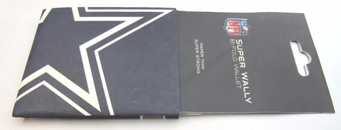 NFL SUPER WALLY BI-FOLD WALLET MADE OF DuPont Tyvek - DALLAS COWBOYS Cover