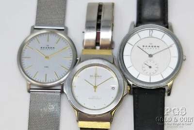 (3) SKAGEN Denmark Men's Watches Ultra Thin Job Lot 22167 - Image 1 of 4