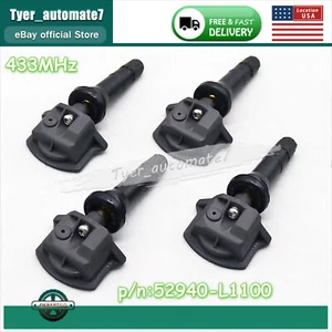 TPMS For 2020 Hyundai Sonata Kia Seltos Tire Pressure Sensors 52940-L1100 433MHz - Picture 1 of 8