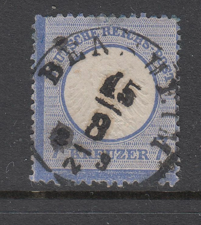 Germany - 7k Arms Embossed Type A (Used) 1872 (CV $273) - Image 1 of 1