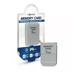 New White 1 MB 1MB Memory Card for Sony Playstation 1 One PS1 PSX Game System - Picture 1 of 1