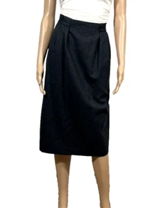 Vtg Talbots Gray Wool Midi A Line Skirt Women's Size 10 Lined Office Career Wear - Picture 1 of 6