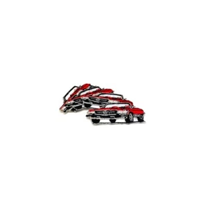 Small Red Mercedes Embroidered Patch - Iron On PAT106 - Picture 1 of 2