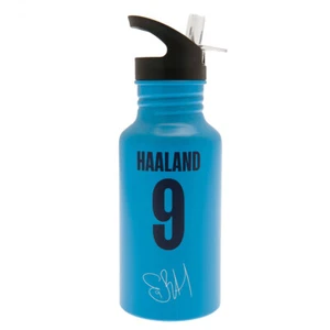 Manchester City FC Haaland Aluminium Drinks Bottle Licensed Merchandise Official - Picture 1 of 3