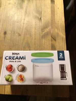 NUEVO NINJA CREAMI "AUTÉNTICO" "PINTAS Y TAPAS" (PAQUETE DE 2) FUNCIONA CON CUALQUIER CREMA NINJA Foto 1 de 4