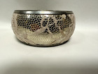 New look Metal Chunky Bangle With light Baby pink Lace Design  All Over Used