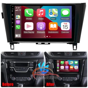 fit for CarPlay Car Stereo Radio For Nissan Rogue MK2 X-Trail Qashqai 14-19 - Picture 1 of 15