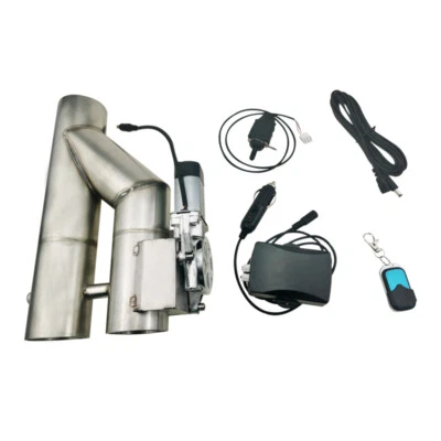 51mm Y Elektrisch Auspuff klappen Doppel-Klappensteuer Ventil Fernst.,manuell - Image 1 of 4