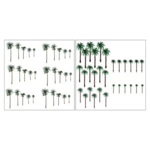30 Pieces Miniature Palm Trees Plastic Scale Model Tree Coconut Scenery Durable - Picture 1 of 13