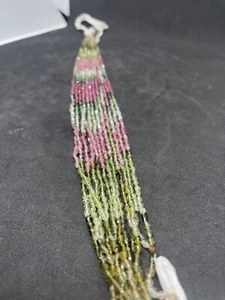Beautiful Oval Natural Multi-Coloured Tourmaline Beads/Strings Healing Reiki - Picture 1 of 16