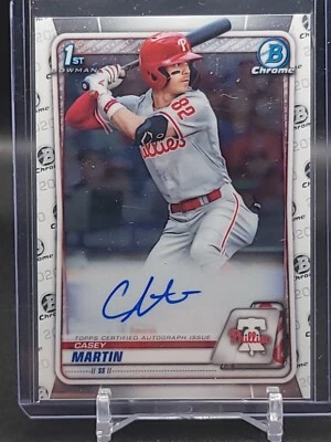 2020 Bowman Chrome Draft Autograph #CDACM Casey Martin 1st Auto Card - Image 1 of 2