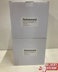 pair of silver 6" inch 70 watt Autosound water resistant Speakers Model A326 - Picture 1 of 3