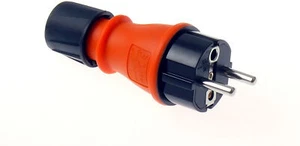Enchufe de goma acoplamiento de goma SET Schuko enchufe acoplamiento contacto de protección IP54 3P 16A - Imagen 1 de 4