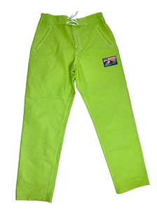 MOSCHINO DRAW STRING GREEN CHINO PANTS SIZE 34 - Picture 1 of 7