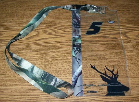 KASEY KAHNE #5 CAMO REALTREE LANYARD KEYCHAIN & CREDENTIAL HOLDER BRAND NEW!!! Cover