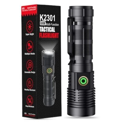 Linterna LED recargable – Linterna extremadamente brillante – Mini linterna con  - Imagen 1 de 4