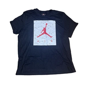 Nike Air Jordan Shirt Mens Medium Black Jumpman Graphic 23 Logo Short Sleeve - Picture 1 of 11