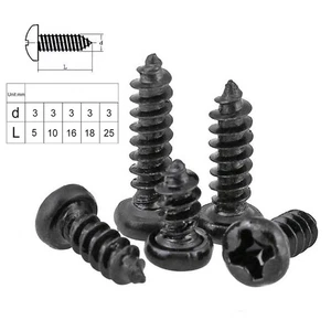 20PCS M2 M3 M4 Phillips Cross Pan Head Self Tapping Screws Self-Drilling Bolts - Bild 1 von 12