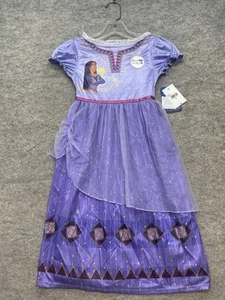 Disney Wish Pajama Dress Size 6 Flame Resistant Purple Pjs NWT - Picture 1 of 11