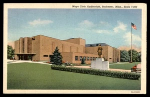 Postcard Mayo Civic Auditorium Exterior View, Rochester, MN - Picture 1 of 2