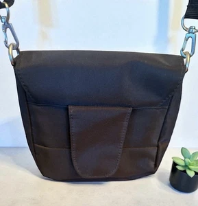Travelon Black Polyester Crossbody Travel Bag Adjustable & Removable Strap - Picture 1 of 19
